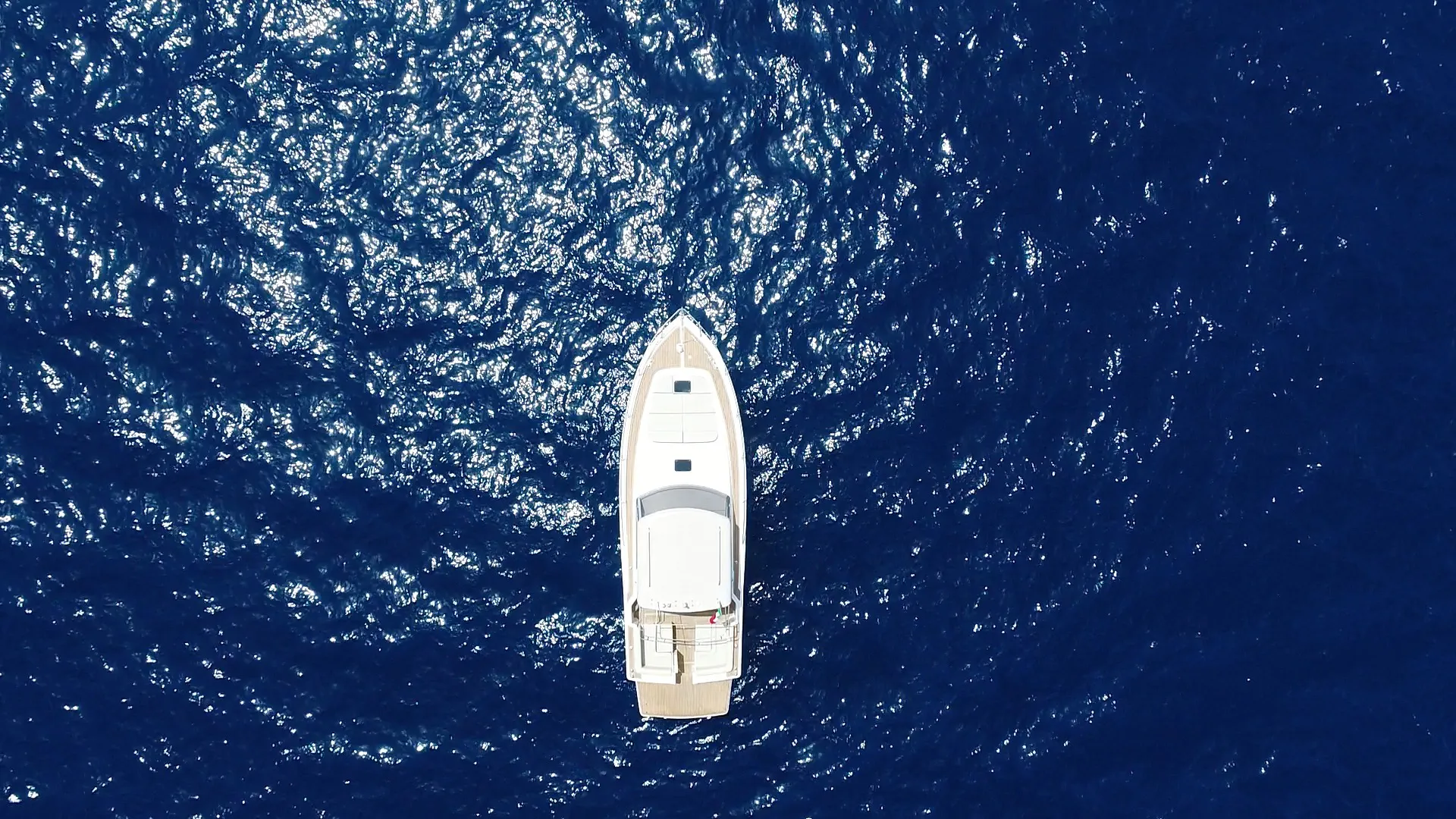 Aerial view of Gagliotta 37 surrounded by the crystal-clear waters of Capri