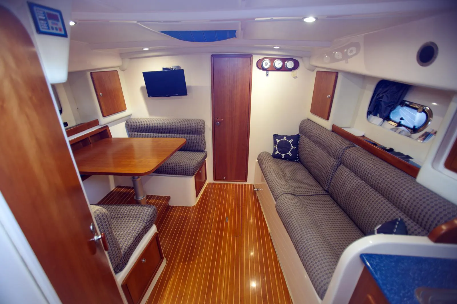 Elegant interiors of the Gagliotta 37, ideal for a private boat trip
