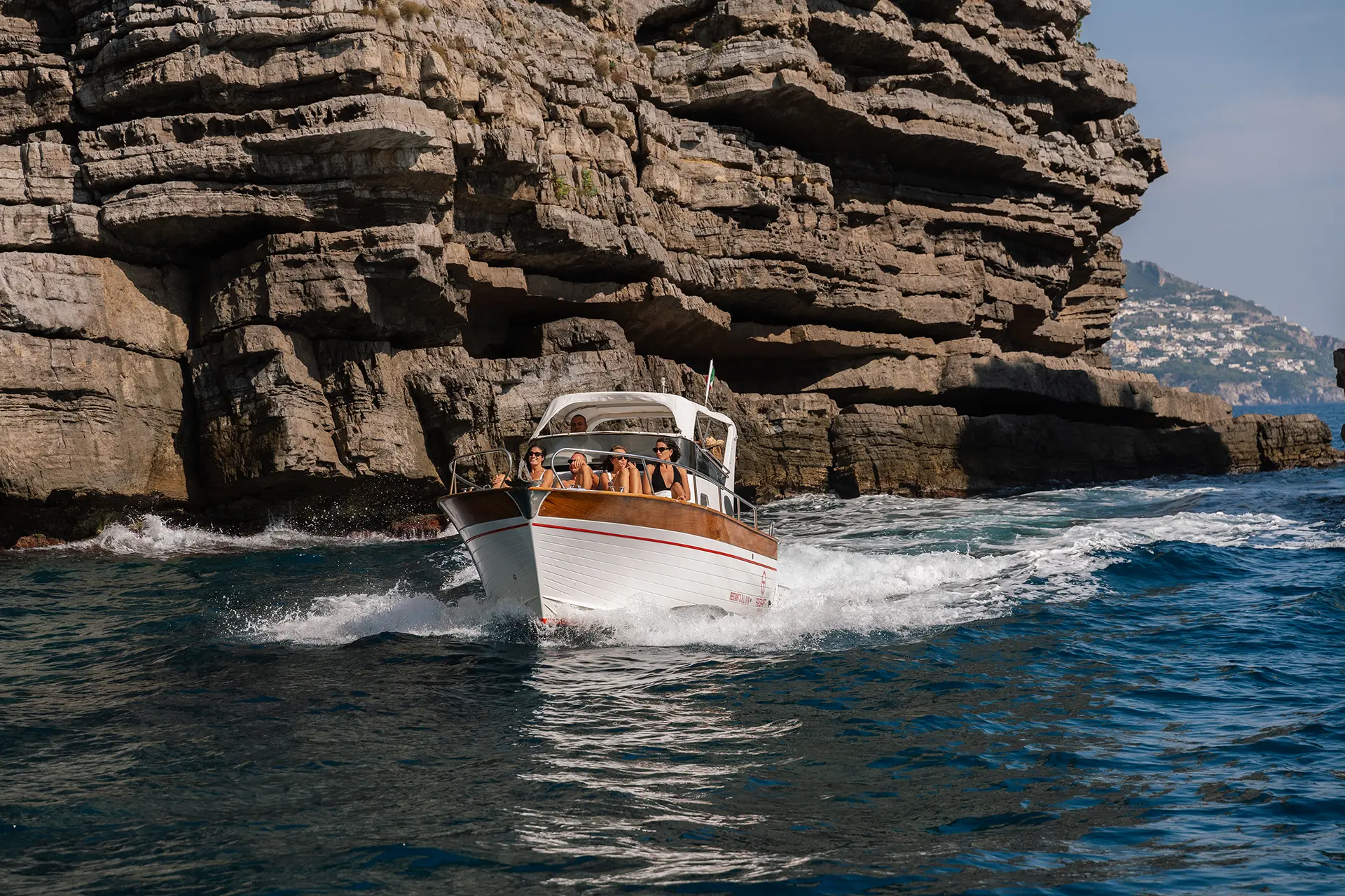 Relaxing on the Sparviero Maresca during a boat tour