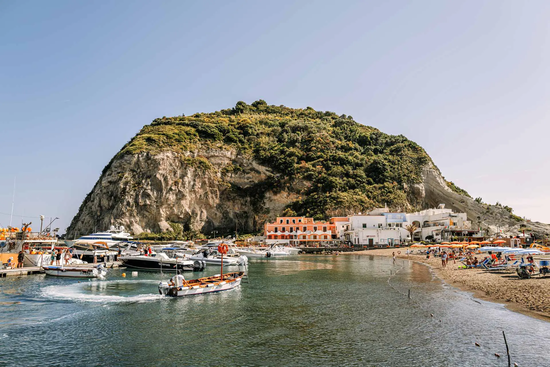 Bay view in Ischia during a private boat tour