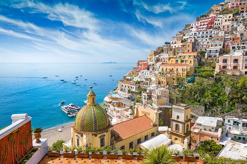 Vista panoramica di Positano