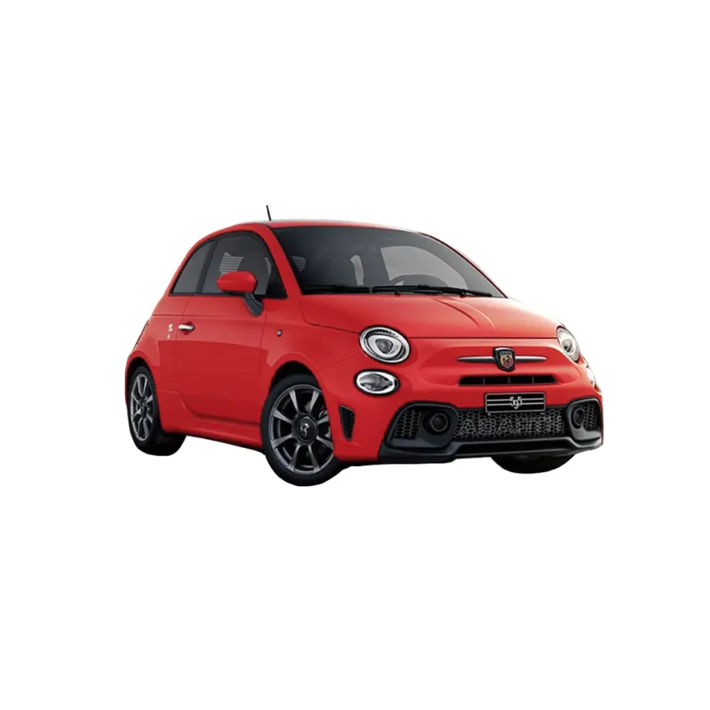 Sporty Fiat 500 Abarth ready for Amalfi Coast driving tour