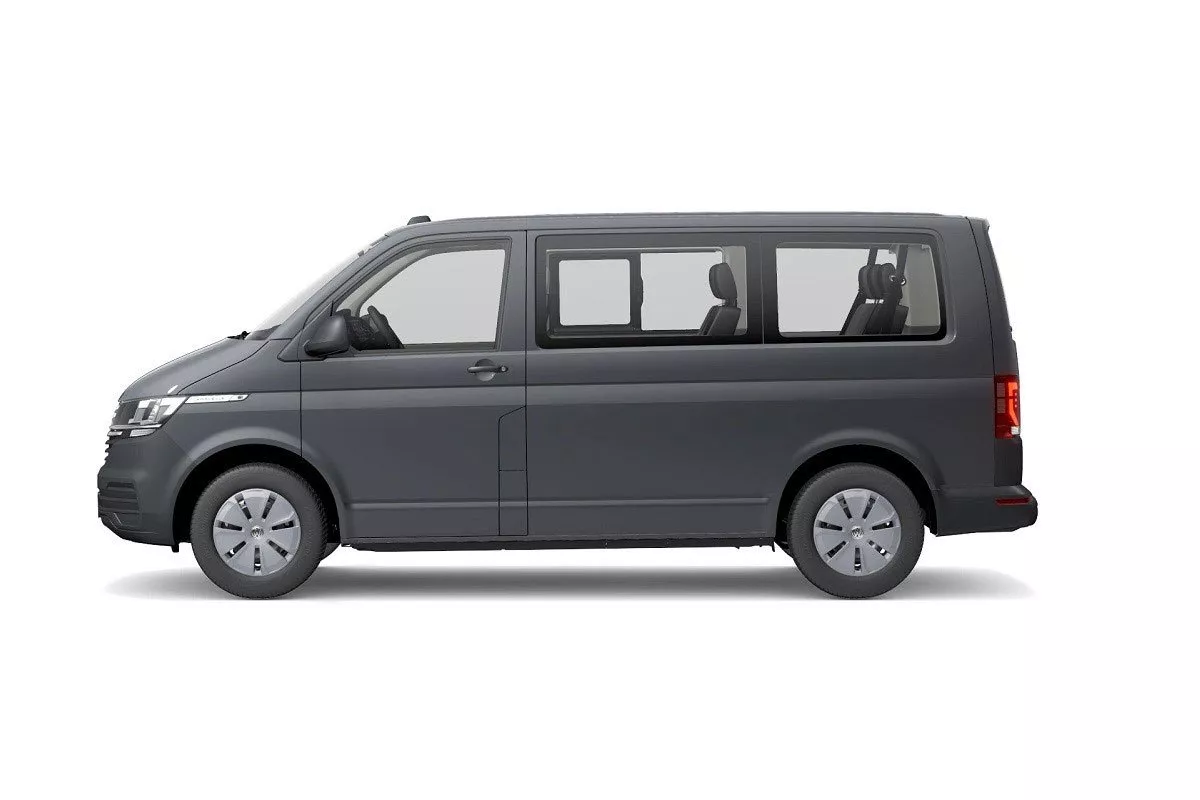 Side view of the Volkswagen Caravelle minivan
